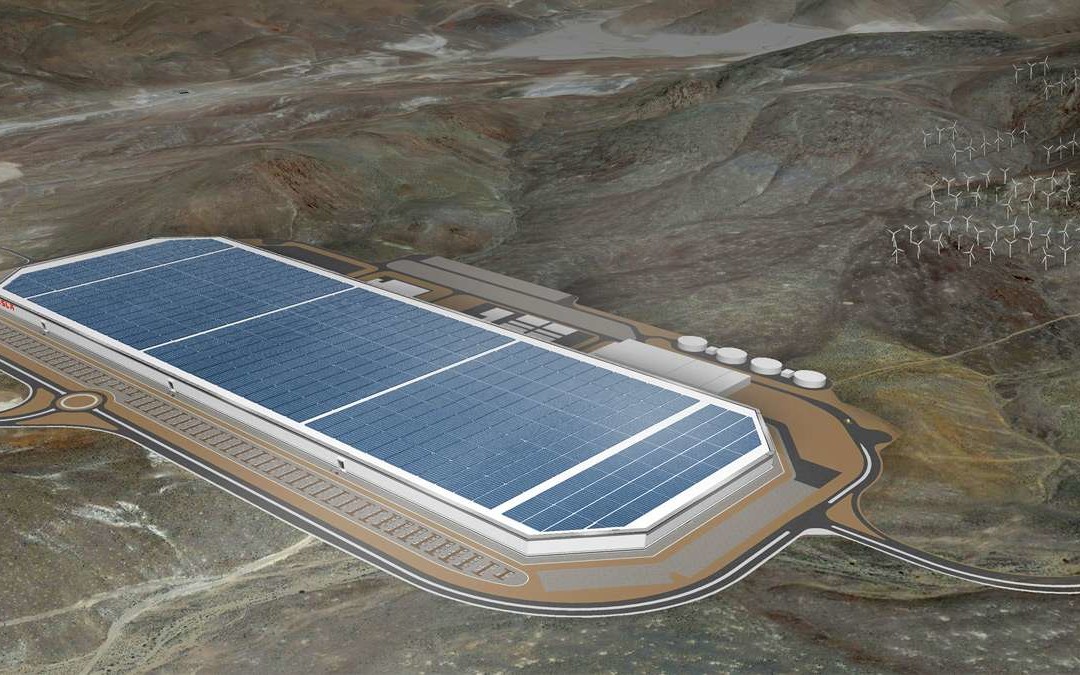 A Gigafactory 1, da Tesla, terá o maior telhado de painéis solares do mundo